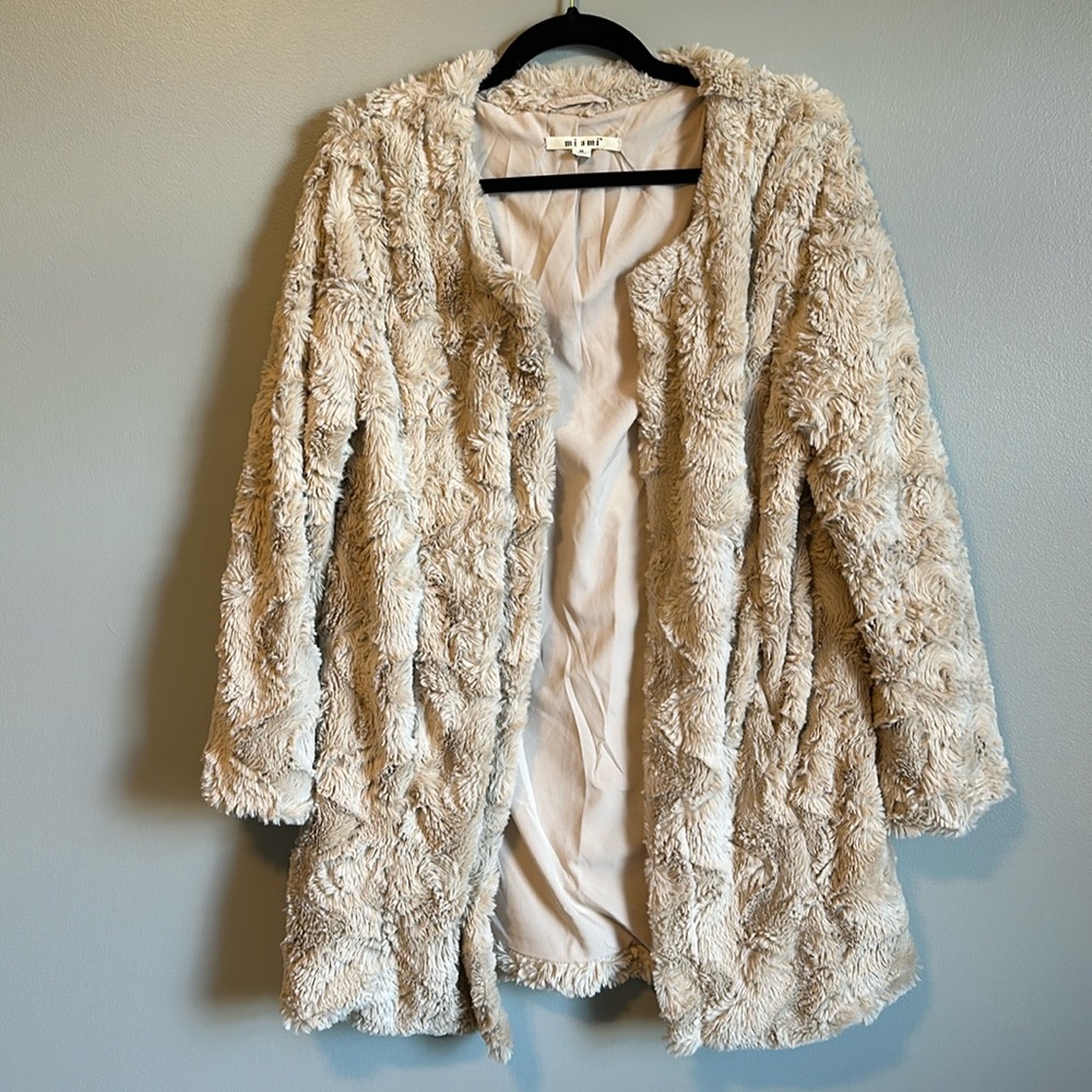 Tan faux fur jacket